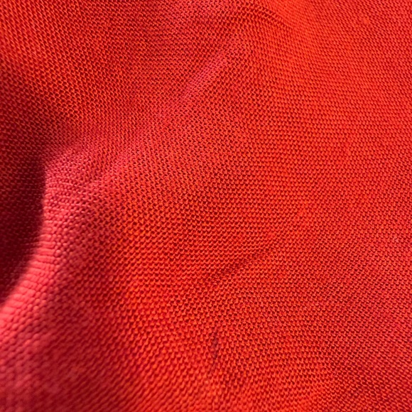 S.R. Fashions red embroidered gauzy midi dress free size - Picture 7 of 13